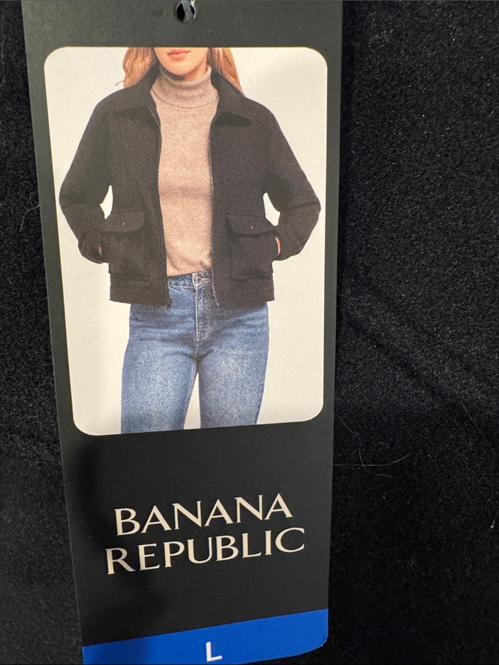 Banana Republic Black Women’s Utility Bomber Jacket